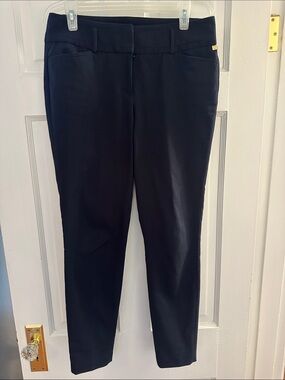 Classic Navy Slim Dress Pants